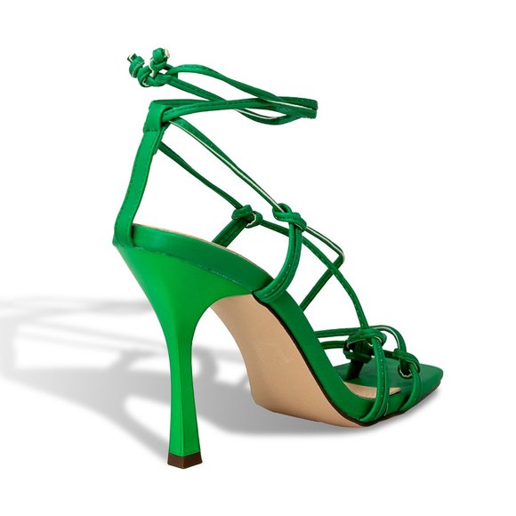 Knotted Wrap Up Strappy Heel By Chase + Chloe - Picture 3 of 4